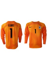 Frankrike Hugo Lloris #1 Keeper Fotballdrakt Hjemme Klær VM 2022 Lange ermer